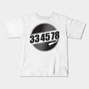 33 45 78 RPM Record & Vinyl Lovers Gift graphic Kids T-Shirt